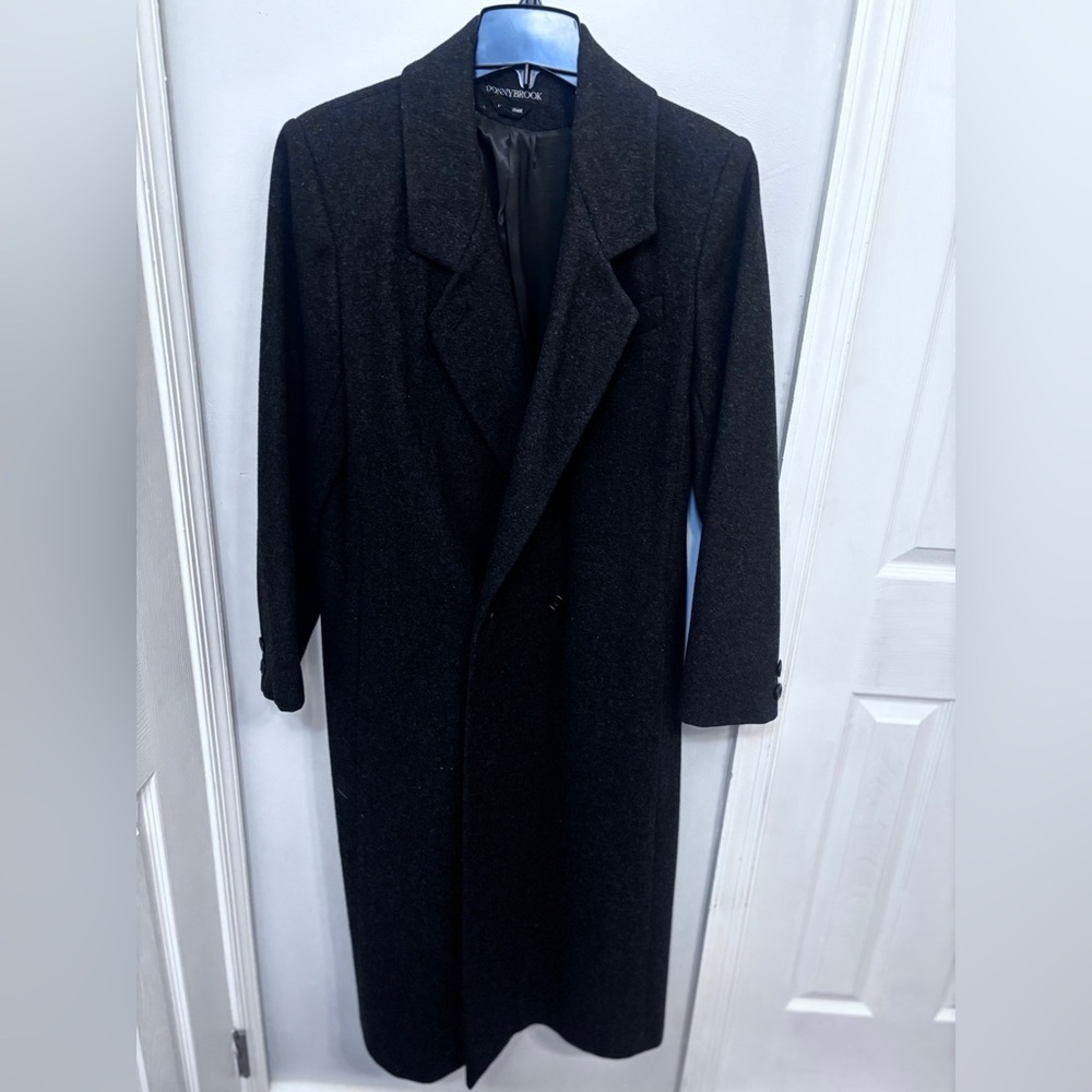 Donnybrook Charcoal 100% Wool Coat Size: 10